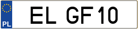 Truck License Plate
